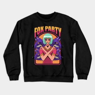 fox party Crewneck Sweatshirt